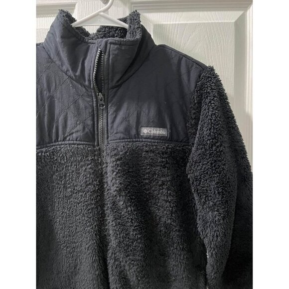 Columbia teddy style black jacket size medium - Picture 2 of 5